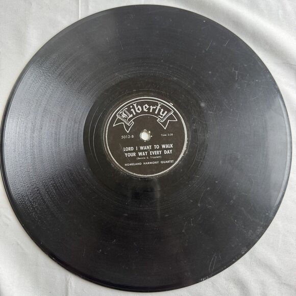 Homeland Harmony Quartet 78 Rpm Shellac 10” Single Leave It Alone Lord I Want To - Picture 4 of 4